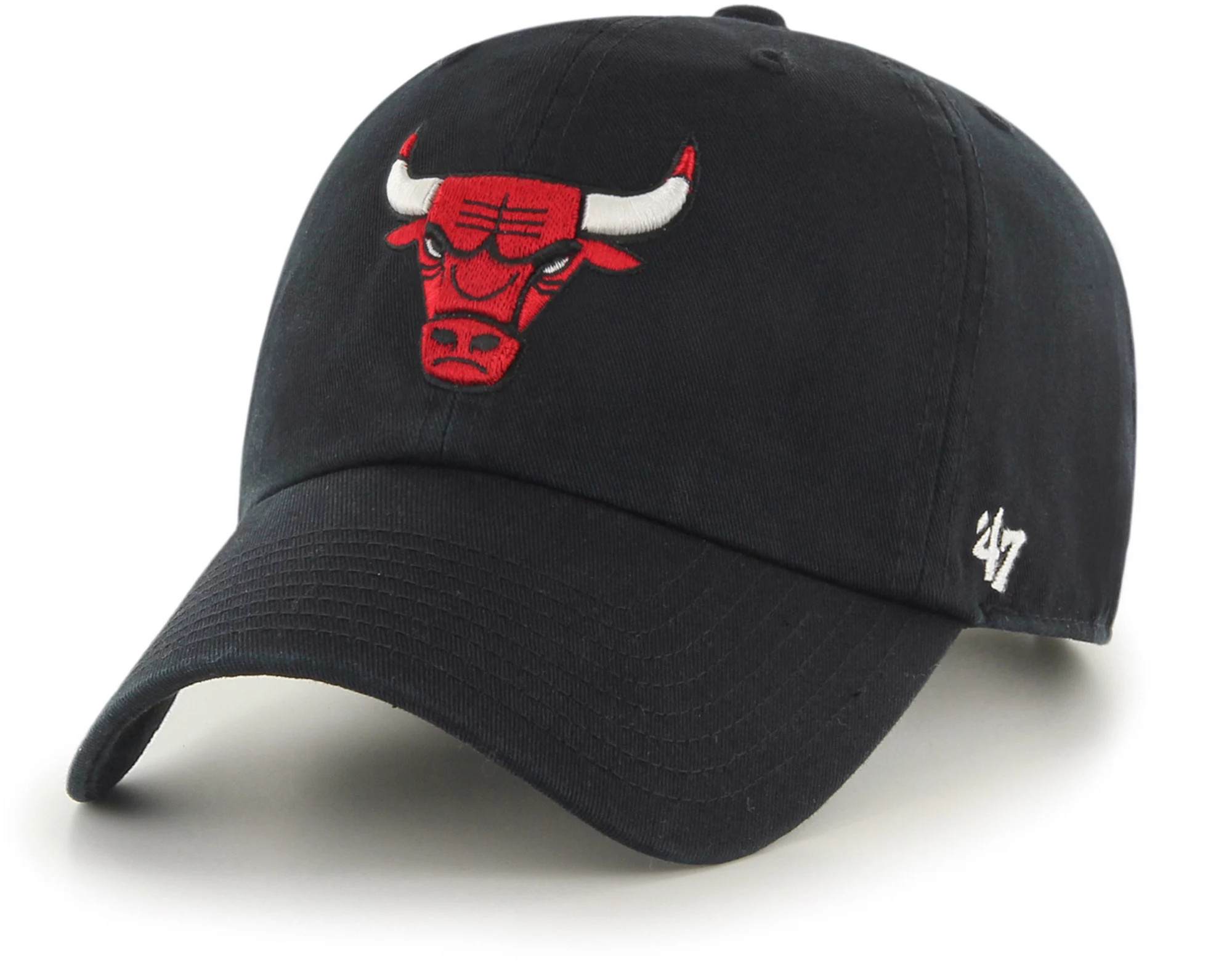 '47 Men's Chicago Bulls Black Clean Up Adjustable Hat | Dick's Sporting Goods