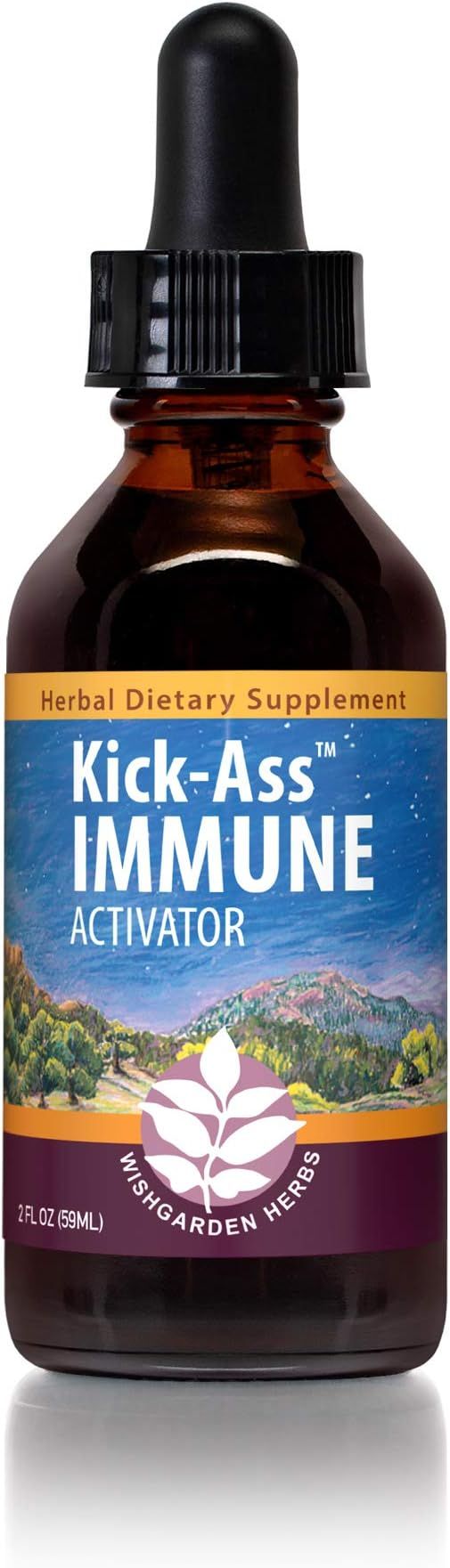 WishGarden Herbs Kick-Ass Immune Activator - Organic Herbal Immune Booster Promotes Healthy Syste... | Amazon (US)