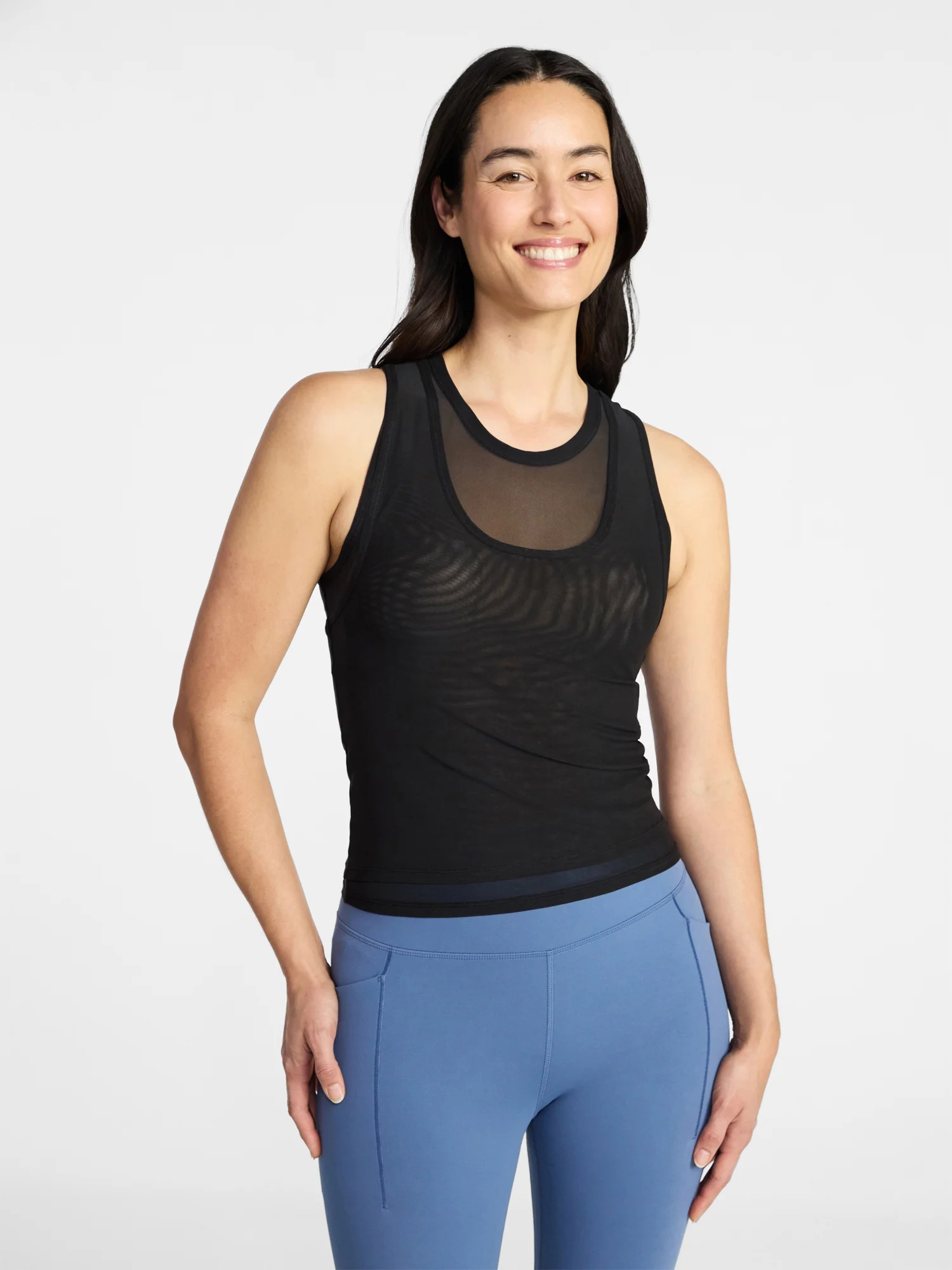 Avia Women's Double Mesh Tank Top, Sizes XS-XXXL - Walmart.com | Walmart (US)