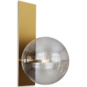 Gild Design House Noelle Metal and Glass Gold Wall Sconce | Cymax