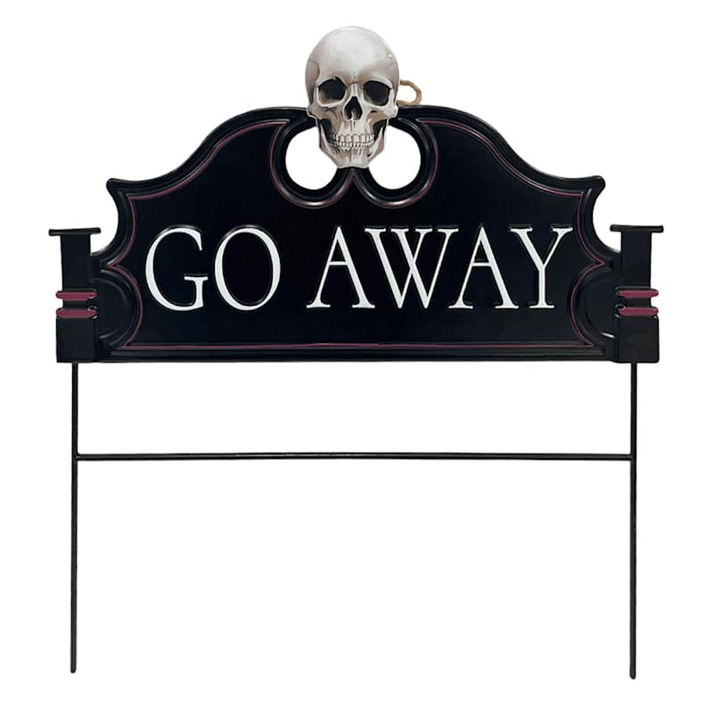 Metal GO Away Yard Stake, 19" | At Home