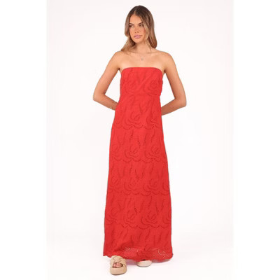 Annika Maxi Dress - Red S | Target