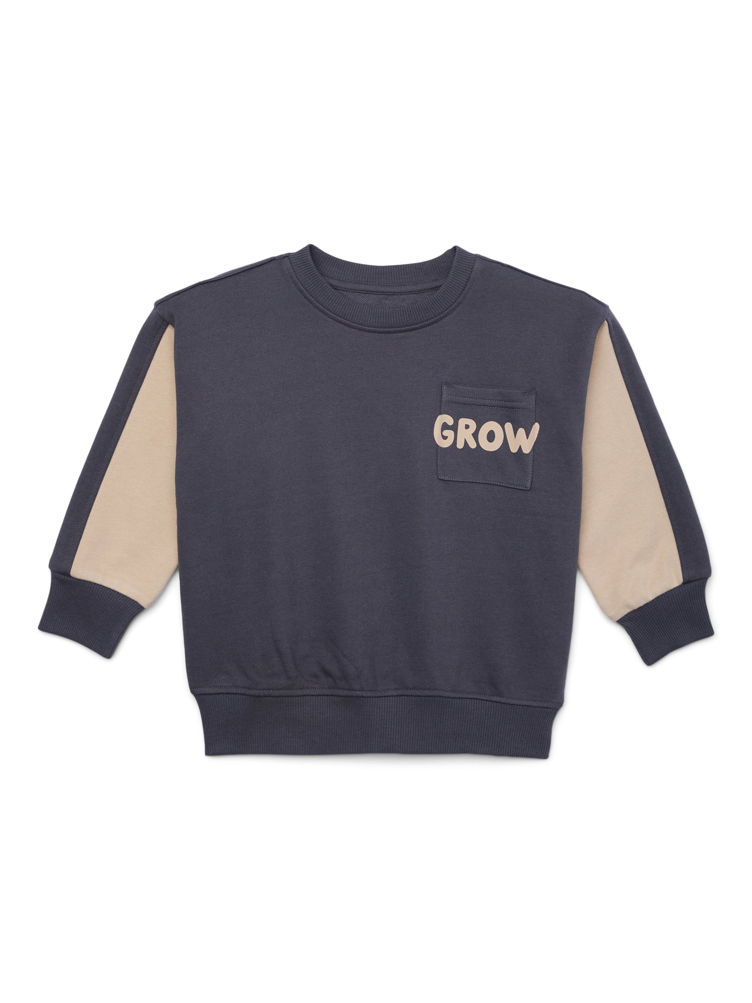 easy-peasy Toddler Boy Colorblock French Terry Sweatshirt, Sizes Sizes 18M-5T | Walmart (US)