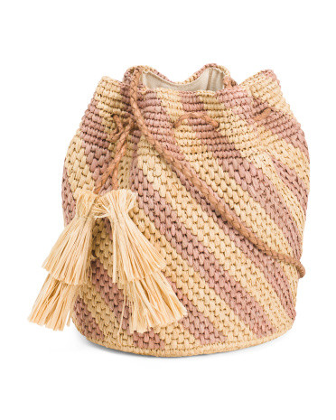 Raffia Small Sonora Crochet Crossbody With Leather Strap | Handbags | Marshalls | Marshalls