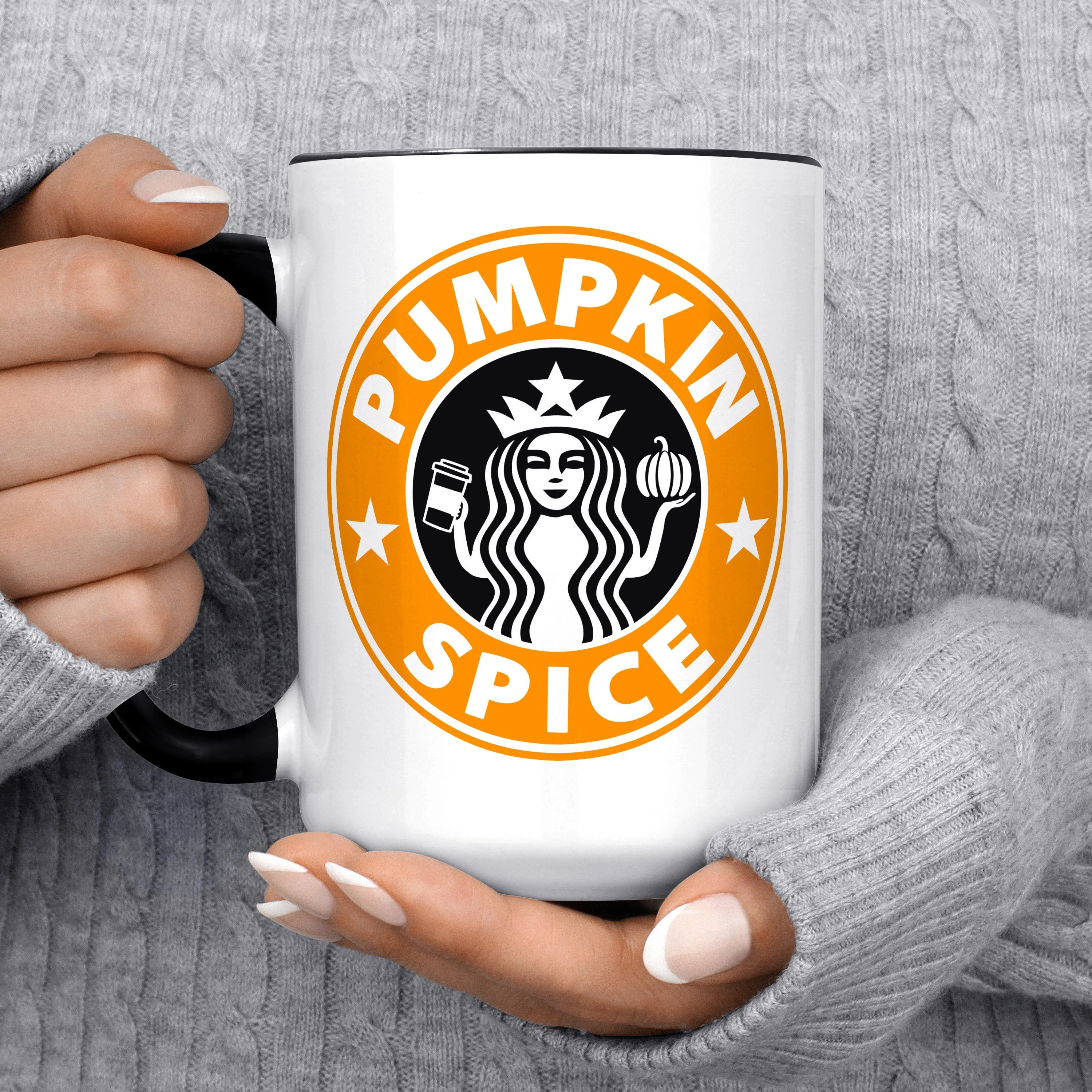 Pumpkin Spice Coffee Mug, Microwave and Dishwasher Safe Ceramic Cup | Cute Fall Autumn Gift | Etsy (US)