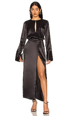 L'Academie Ricci Maxi Dress in Black from Revolve.com | Revolve Clothing (Global)