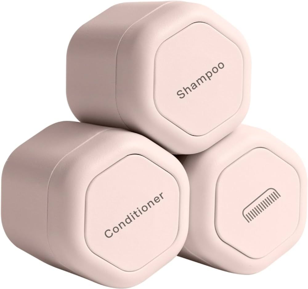 Cadence Travel Containers - Haircare Set - Magnetic Travel Capsules - For Shampoo, Conditioner, H... | Amazon (US)