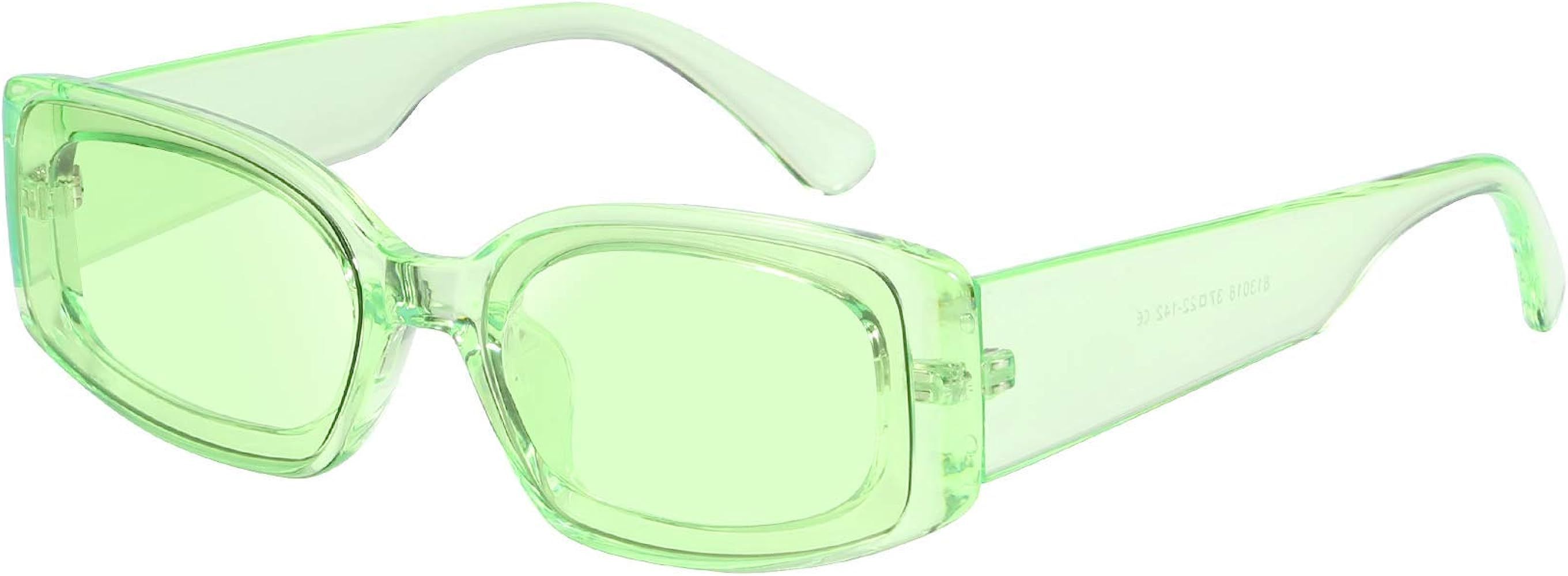 Creative Rectangle Sunglasses Women Fashion Thick Frame UV400 Protection B2462 | Amazon (US)