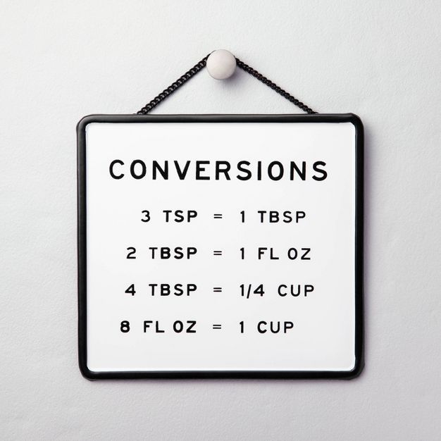 Kitchen Conversions Wall Sign Black/White - Hearth & Hand™ with Magnolia | Target