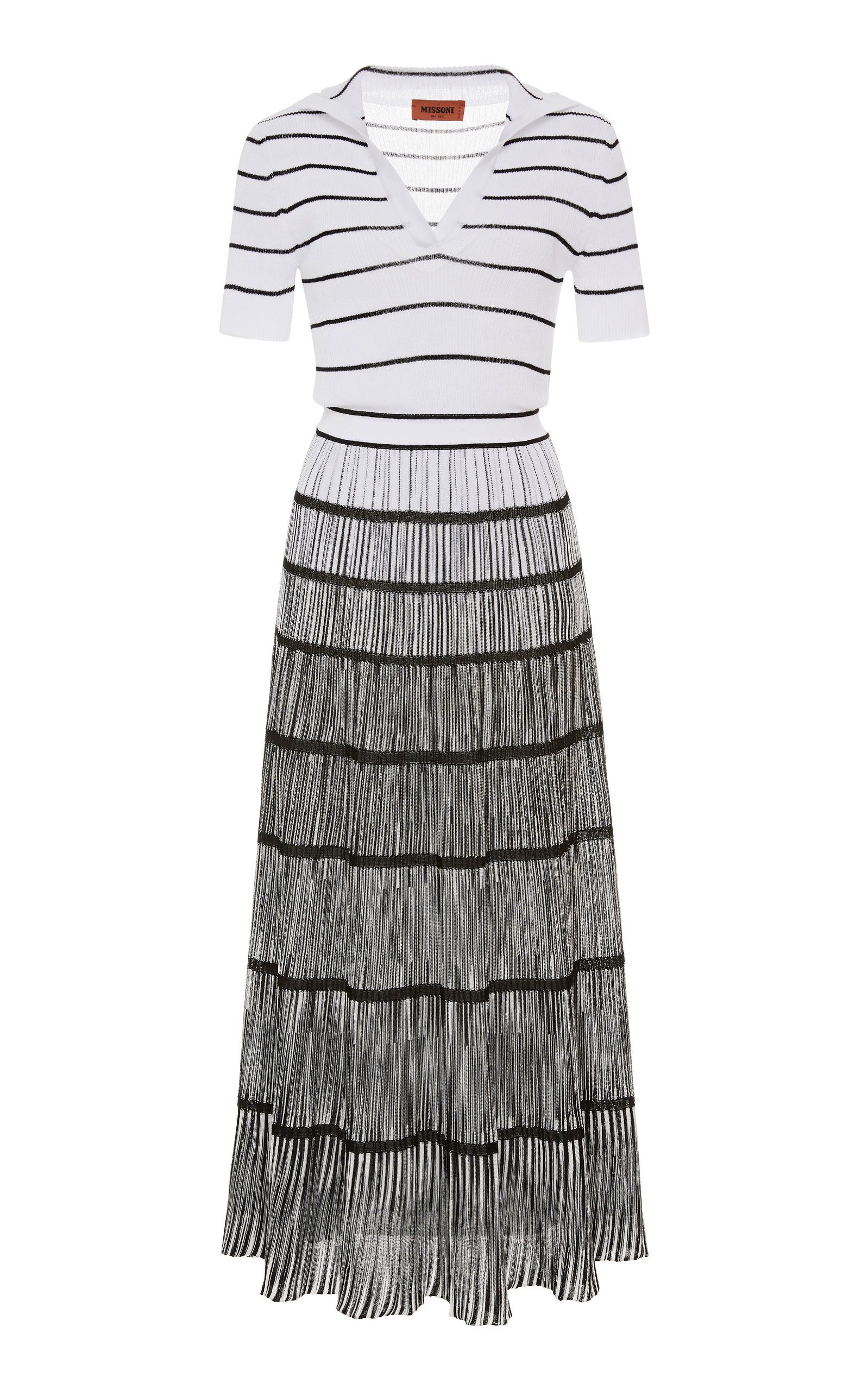 Missoni Striped Ombré Ribbed-Knit Dress | Moda Operandi Global