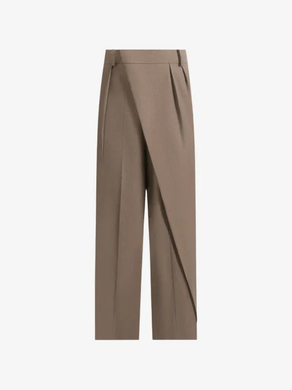 Colette tailored wrap pleat trousers | Farfetch Global