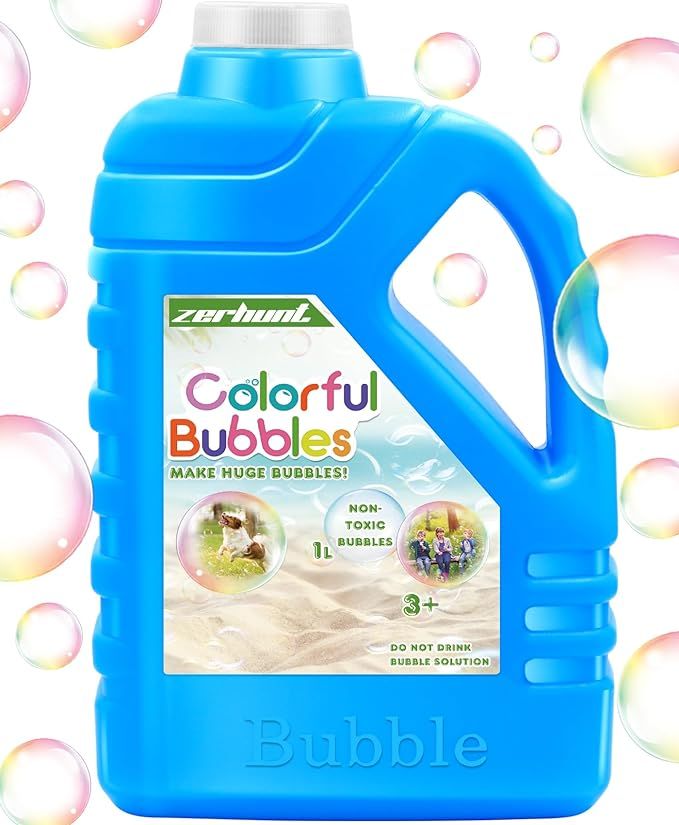 Zerhunt Bubble Solution Refill 33.8 OZ: Bubble Concentrate Solution for Bubble Machine| Bubble So... | Amazon (US)