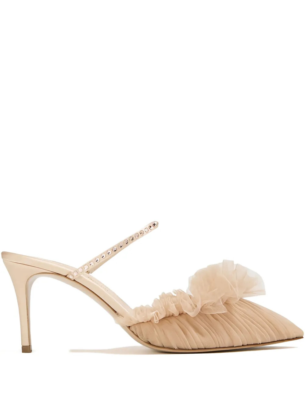 Andrea Wazen 75mm Franca Glitz crystal-embellished mules | Farfetch Global