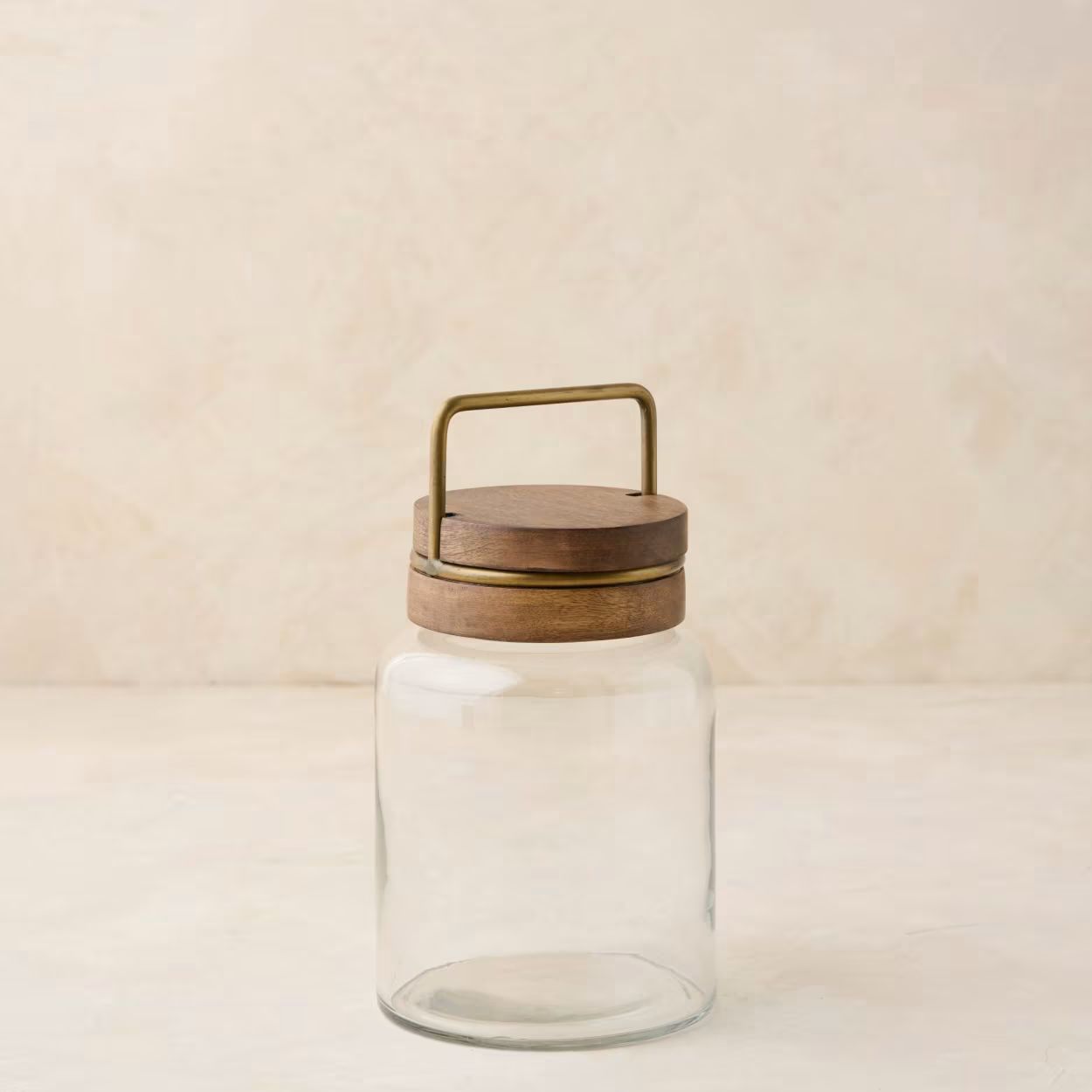 Wood with Antique Brass Canister | Magnolia