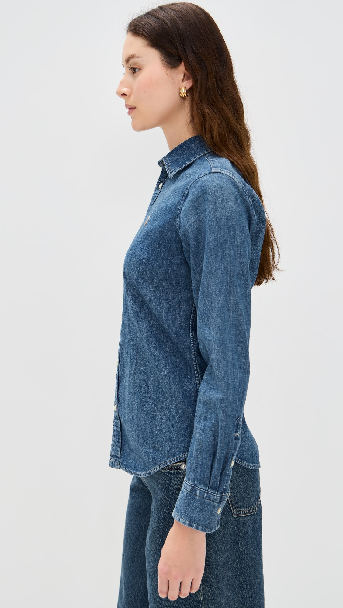 Denim Long Sleeve Button Down | Shopbop