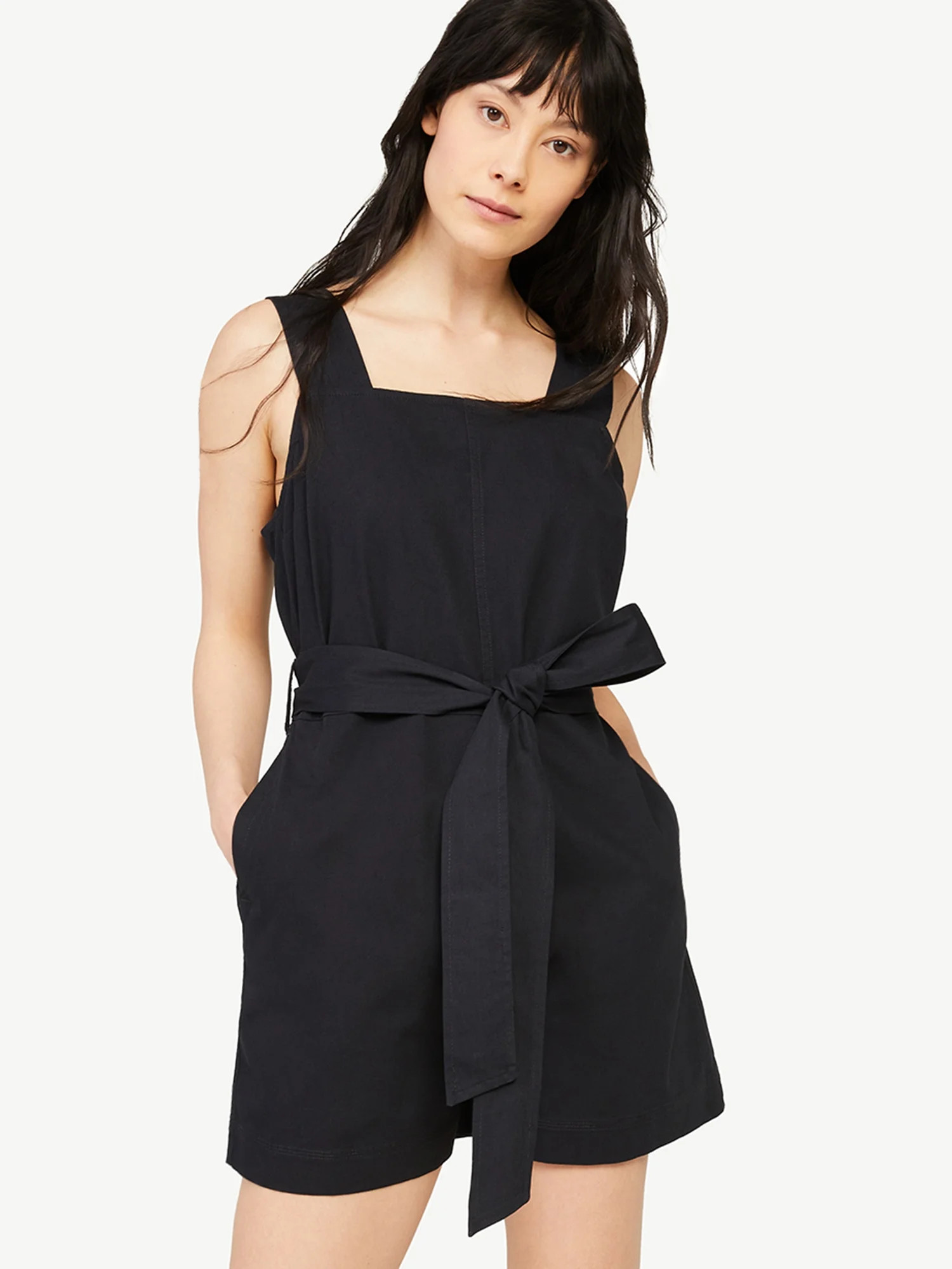 Free Assembly Women's Strappy Romper | Walmart (US)