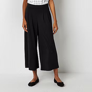 Liz Claiborne Womens Wide Leg Pull-On Pants | JCPenney