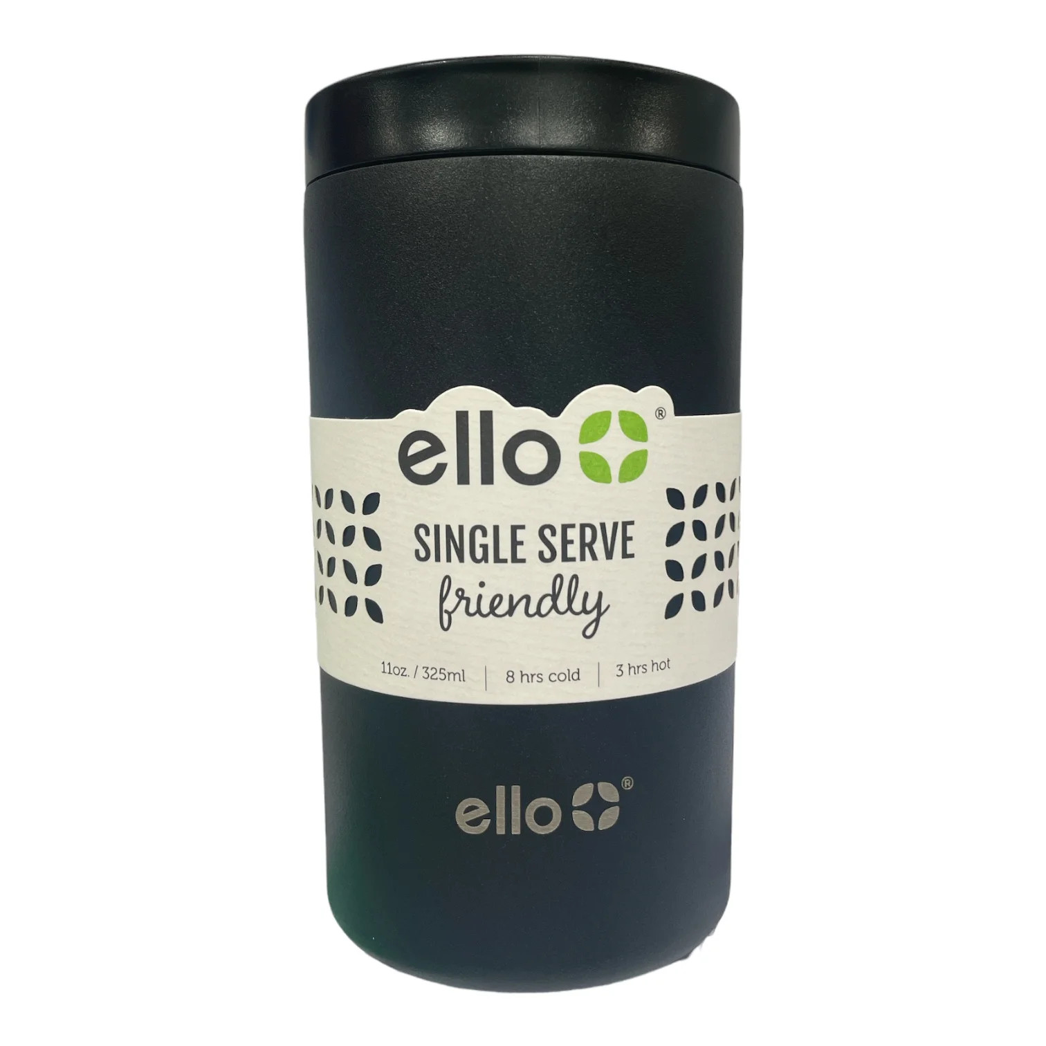 Ello Jones Stainless Steel Single Serve Friendly 11oz Tumbler (Black) | Walmart (US)