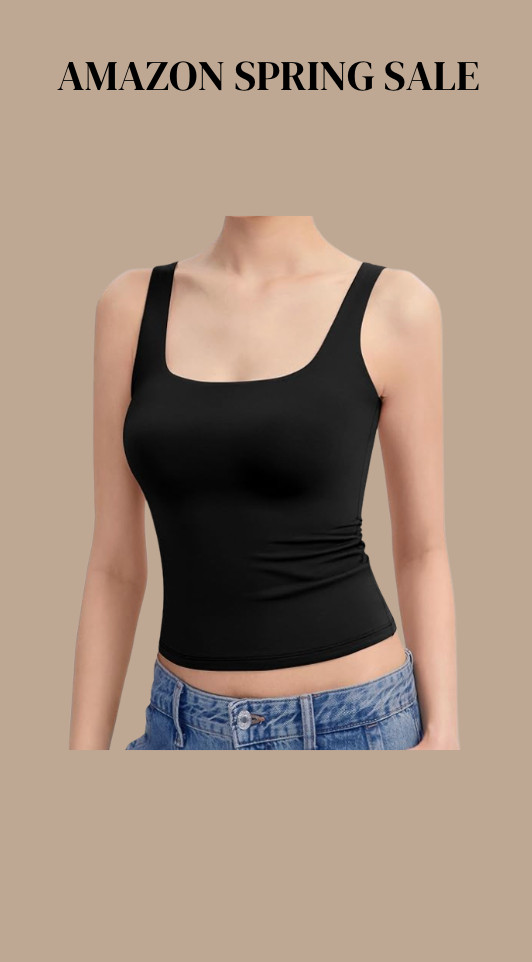 My favorite basic black tank from amazon and you don't have to wear a bra 

 