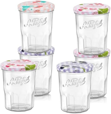 Le Parfait 13oz (385ml) French Glass Jam Jars – Reusable, Zero Waste & Eco-Friendly, BPA-Free C... | Amazon (US)