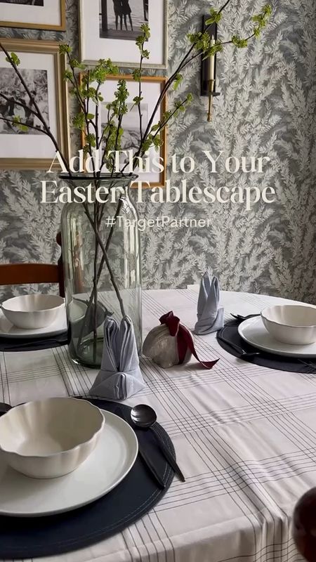 What can I say? I’m a sucker for a seasonal napkin fold. 🐰 These sweet bunnies are an easy and elegant way to elevate your Easter table. Hop into @Target for everything you see here — including the pretty plaid table cloth and the moody blue mats.

@Target #Target #TargetPartner #AD #Targetstyle

#LTKhome #LTKSeasonal #LTKstyletip