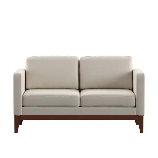 Vail Linen Upholstered Sofa and Loveseat by iNSPIRE Q Modern - Bed Bath & Beyond - 24097608 | Bed Bath & Beyond