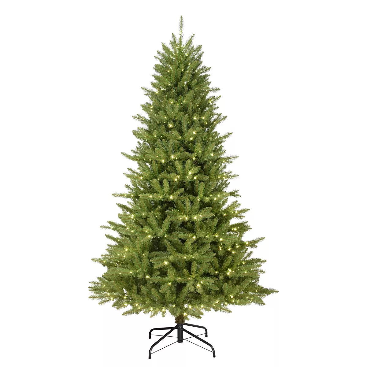 7.5ft Puleo Pre-Lit Full Fraser Fir Artificial Christmas Tree Clear Lights: Hinged, LED, Indoor U... | Target