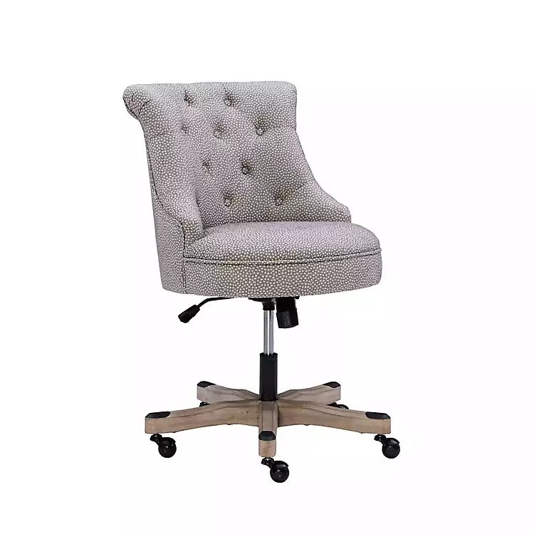 Light Gray Miller Tufted Office Chair | Kirkland's Home