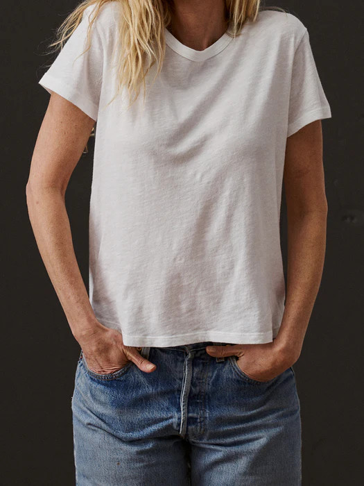 White Slub Easy Crew - Buck Mason- Modern American Classics | Buck Mason