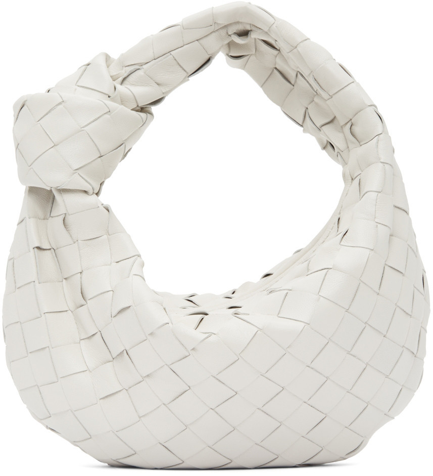 Bottega Veneta White Mini Jodie Bag | SSENSE