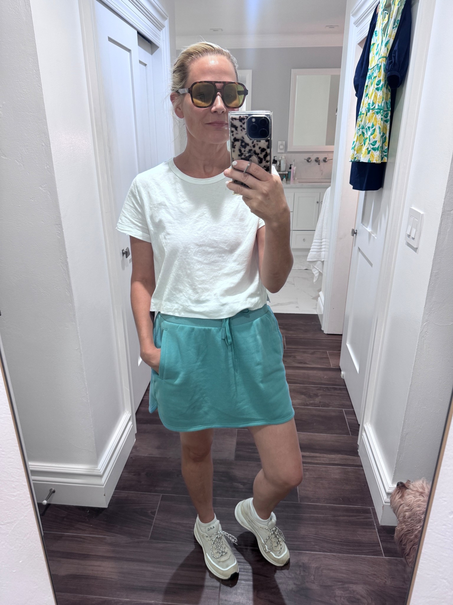New favorite mom uniform this summer - these soft tennis skorts from target with cropped t shirts and dad sneakers 

#LTKOver40 #LTKFindsUnder50 #LTKActive
