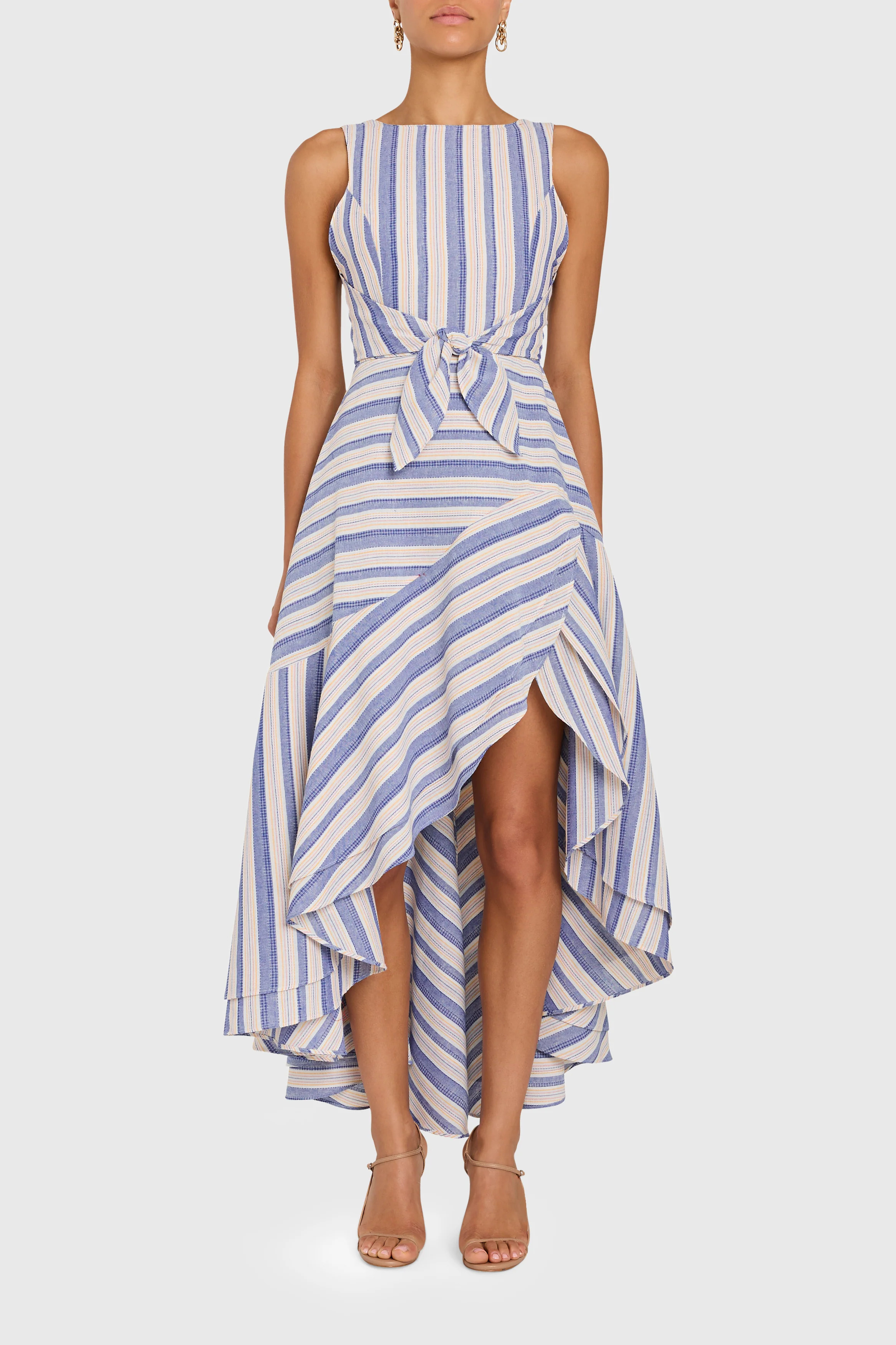 Casella Dress in Myers Stripe | Striped Maxi Dress - Amanda Uprichard | Amanda Uprichard