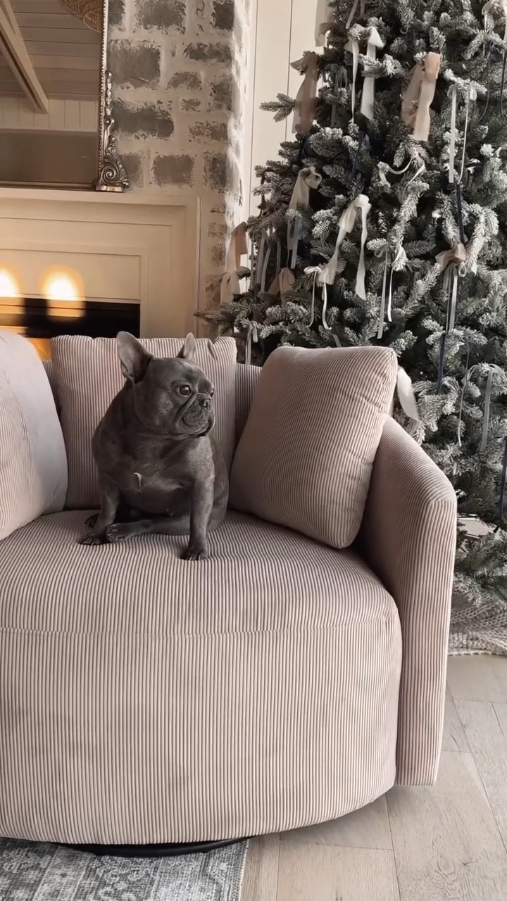 I ended up getting 2 of these viral chairs from Walmart!! So comfy and easy to put together! 😍 Viral chair from Walmart - beautiful by drew barrymore swivel chair 

#LTKHoliday #LTKVideo #LTKHome