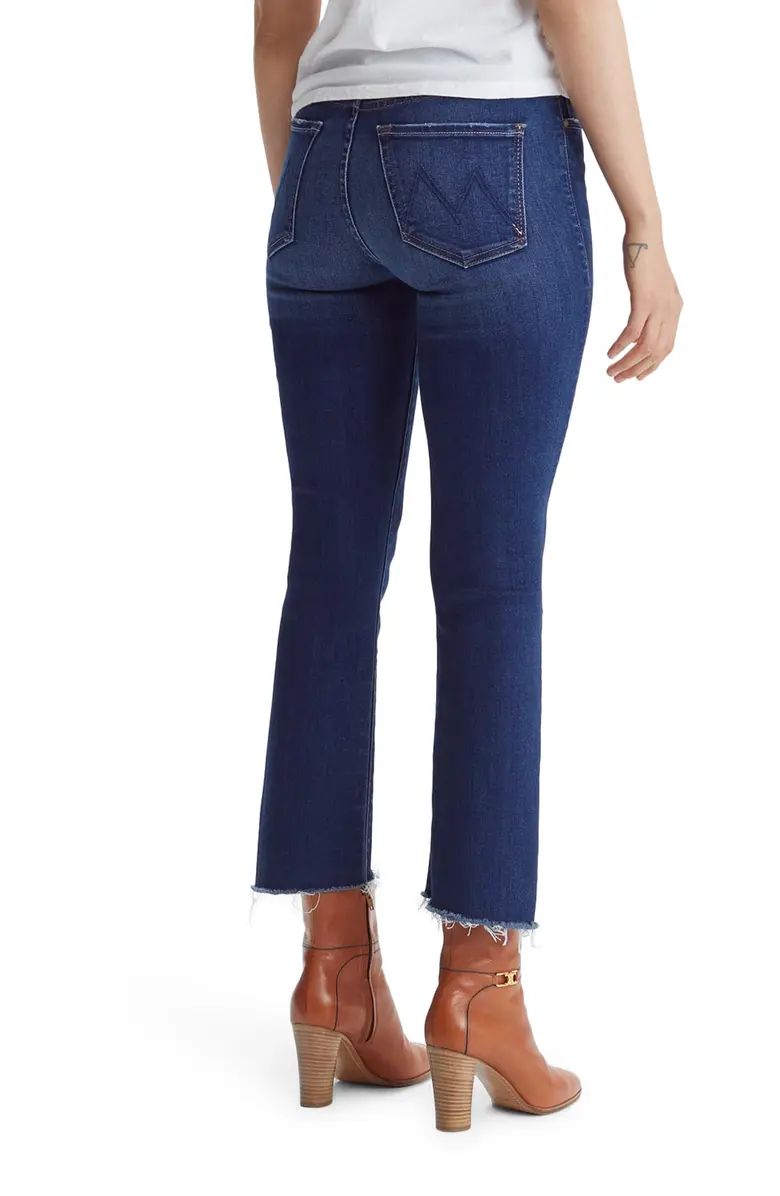 MOTHER The Insider High Waist Crop Step Fray Jeans | Nordstrom | Nordstrom