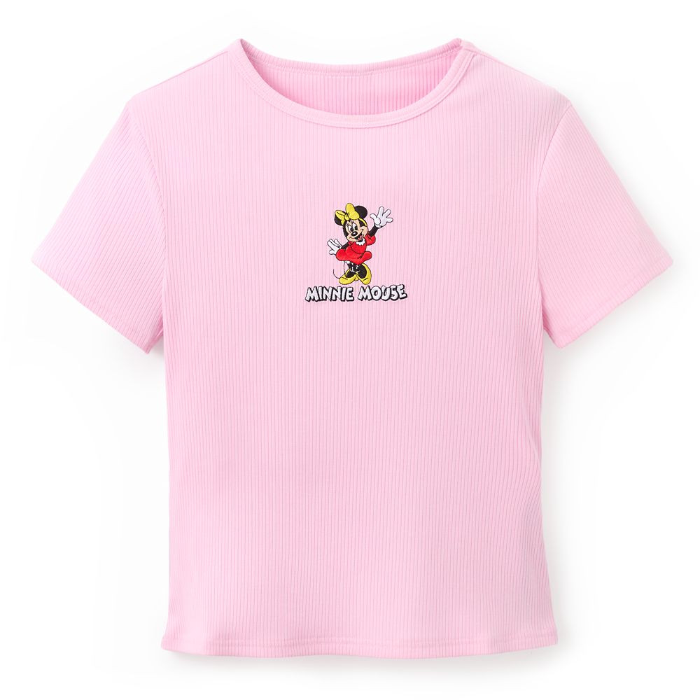 Minnie Mouse Ribbed T-Shirt for Women | Disney Store