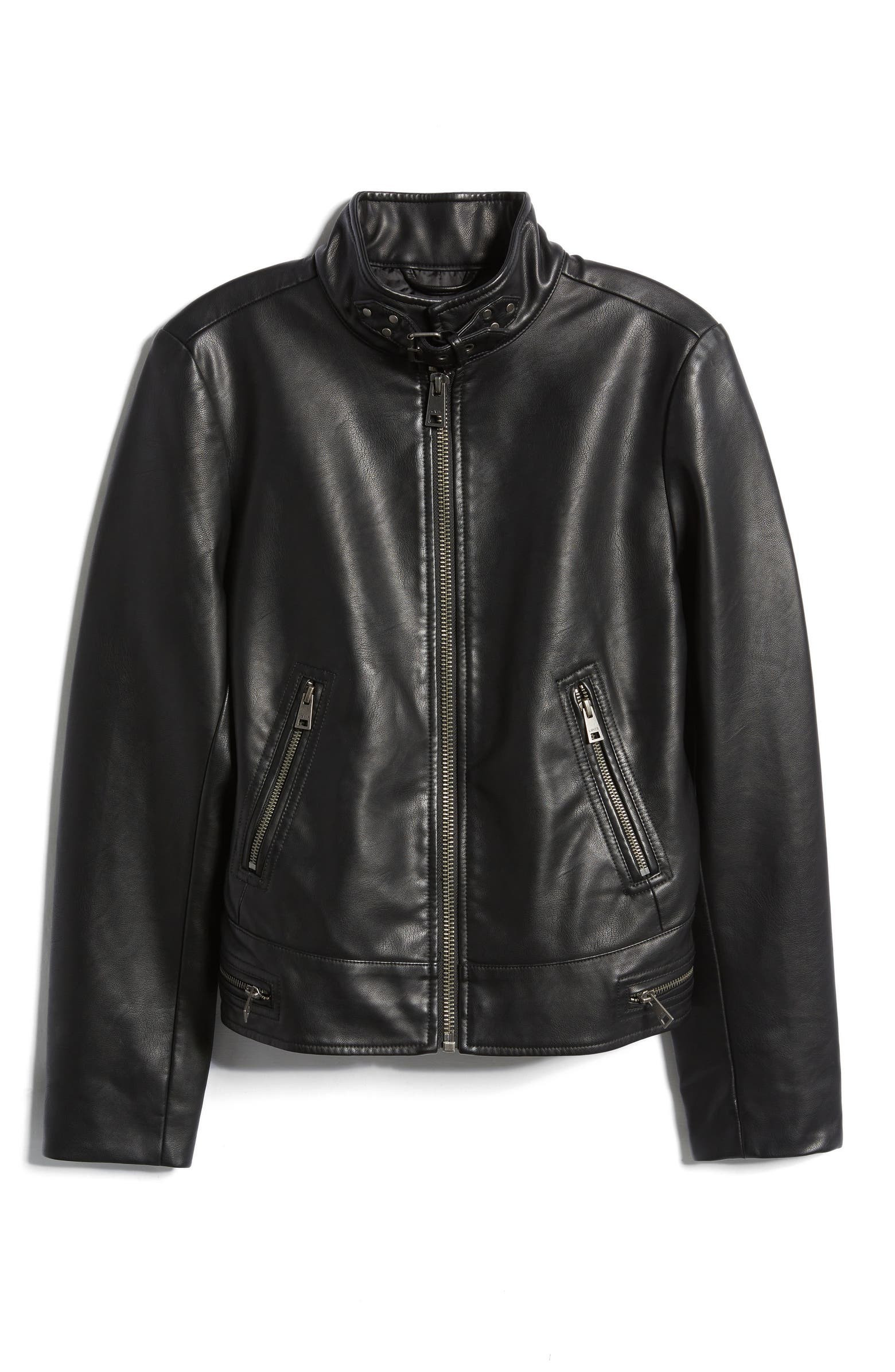 Women's Faux Leather Racer Jacket | Nordstrom
