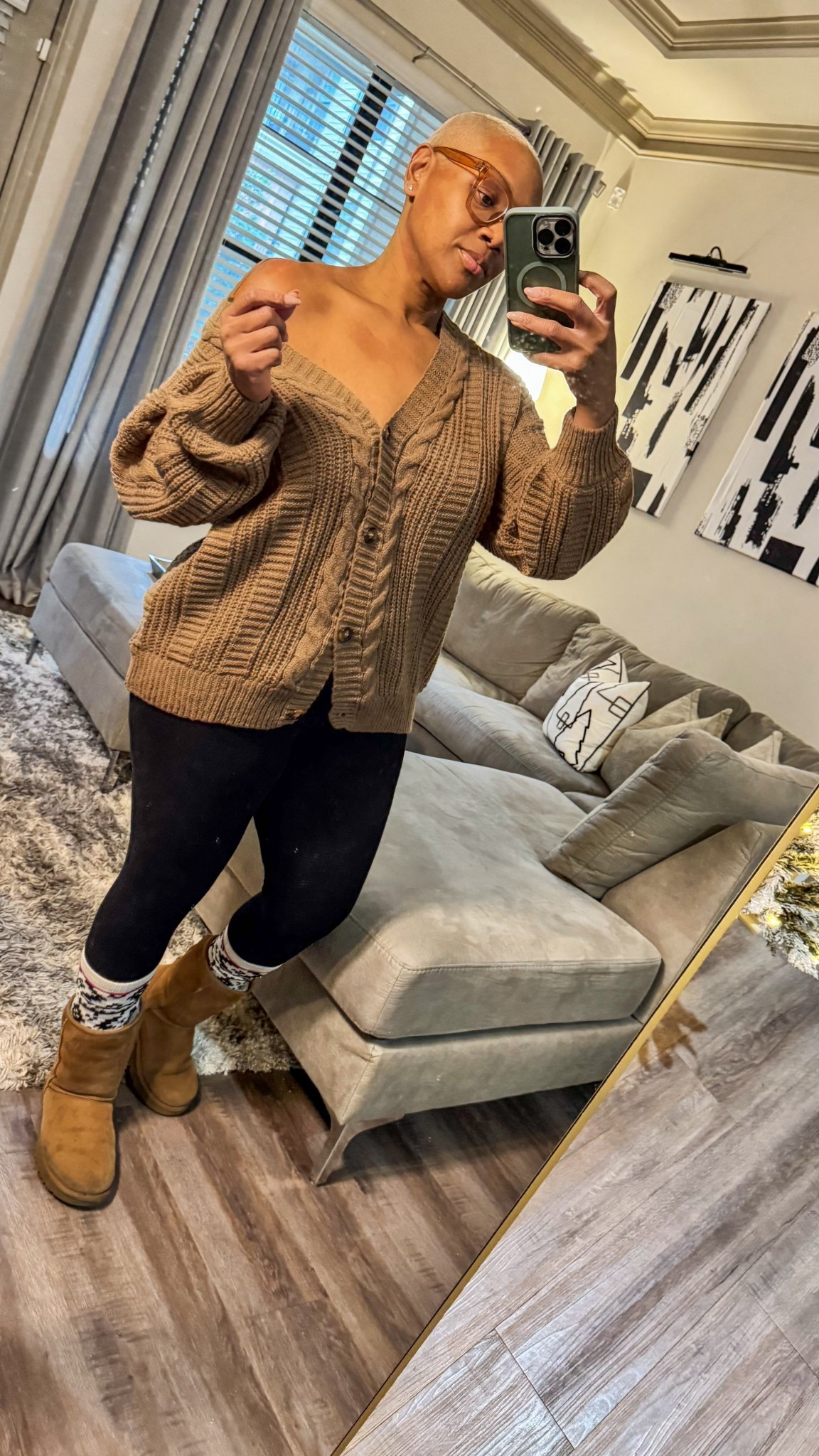 Cozy, comfy, and effortless, this is my go-to winter uniform 🤎

cozy outfit, winter outfit, off shoulder cardigan, oversized cardigan, neutral cardigan, brown cardigan, leggings outfit, black leggings, winter leggings, cozy socks, winter socks, ugg boots, ugg minis, chestnut boots, winter style, casual winter outfit, comfy outfit, everyday outfit, midsize style, mom style, easy outfits, neutral style


#LTKMidsize #LTKmomlife #LTKootd