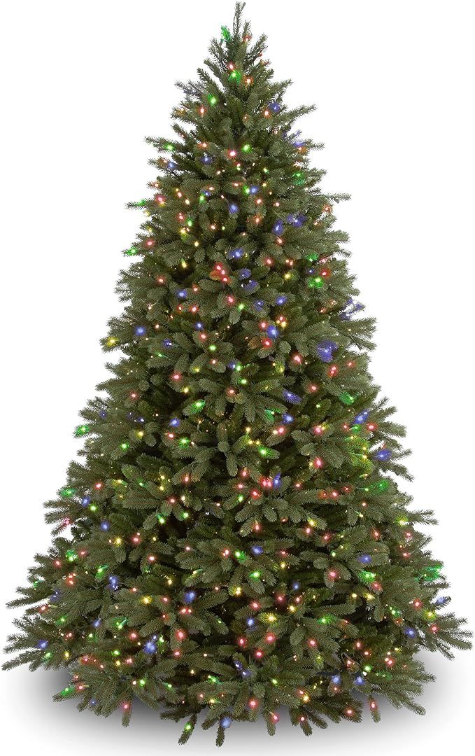 National Tree Company 'Feel Real' Pre-lit Artificial Christmas Tree | Includes Pre-strung Multi-C... | Amazon (US)