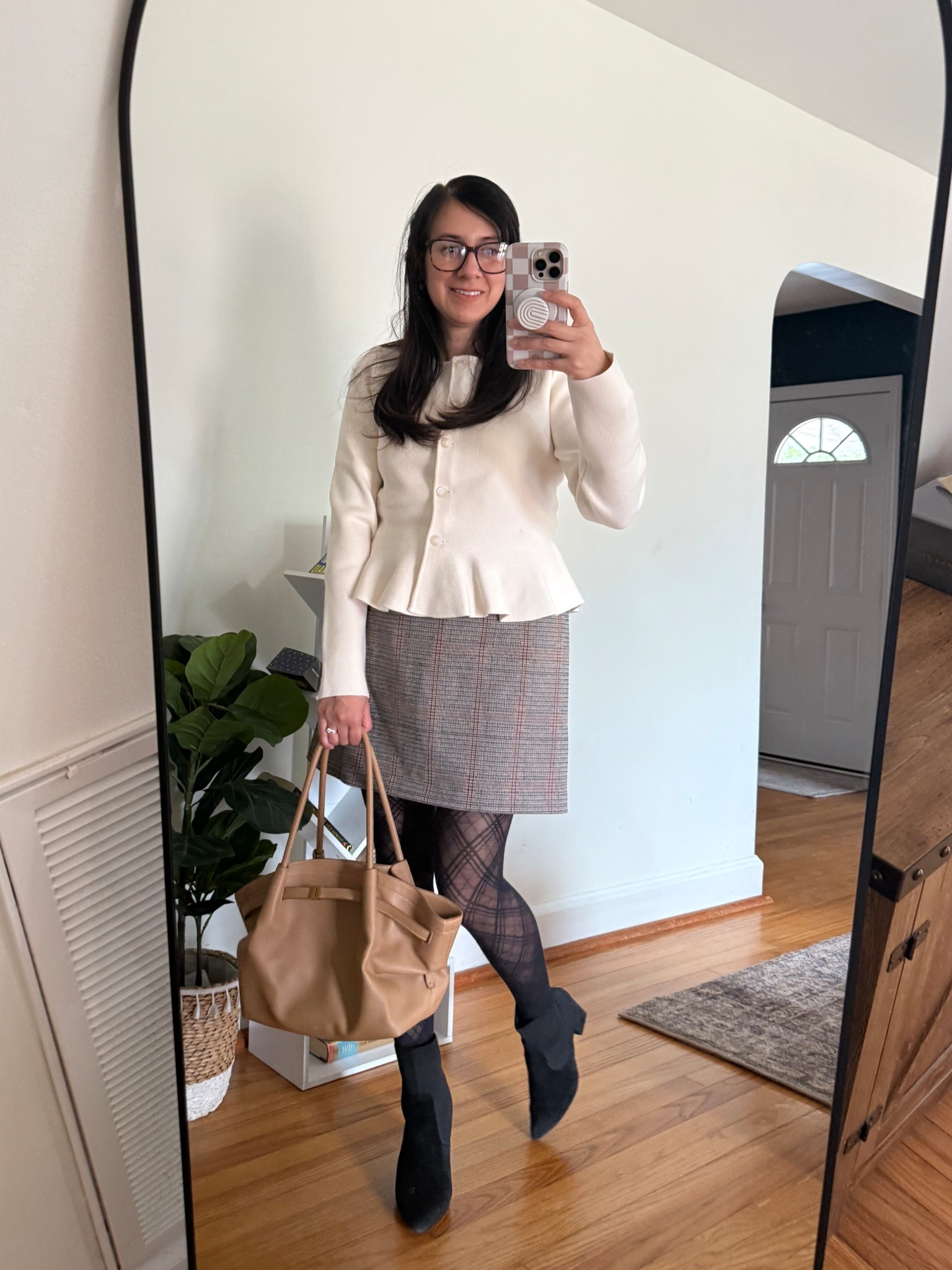 I love a good peplum top, they are flattering, easy to style, and perfect for workwear. This white peplum top is from Nordstrom. It is so cozy yet polished. An effortless winter staple that looks put-together without trying too hard. 

#LTKootd #LTKOver40 #LTKWorkwear
