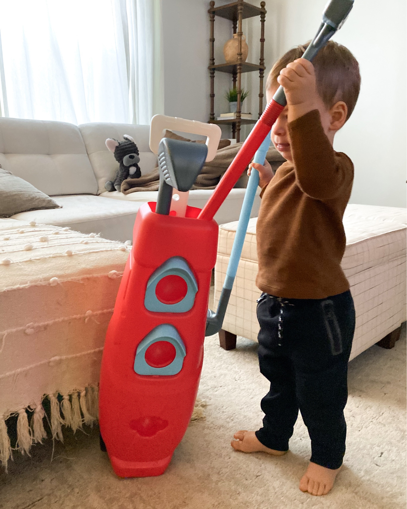 I would give this toddler golf set a 10/10- it’s been a favorite for sure and Shepherd is even getting good at actually hitting the balls with the clubs. I’m sure it’ll be a gift that lasts well into his toddler years. 

And yes it comes with the golf balls (a bigger size than standard) but they are currently lost in my kitchen. 

Toddler gifts. Toddler Christmas gifts. First birthday gifts. Presents for toddler boy 

#LTKGiftGuide #LTKfamily #LTKkids
