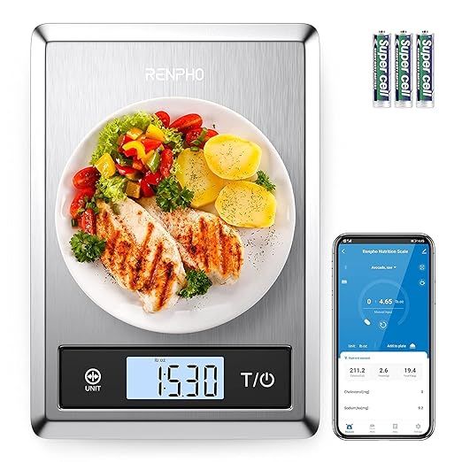 RENPHO Digital Food Scale, Kitchen Scale Weight Grams and oz for Baking, Cooking and Coffee with ... | Amazon (US)