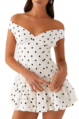 YANGCHA Women White Graduation Dress Summer Backless Bow Tie Bodycon Mini Dresses Y2k Square Neck Short Dresses for College | Amazon (US)