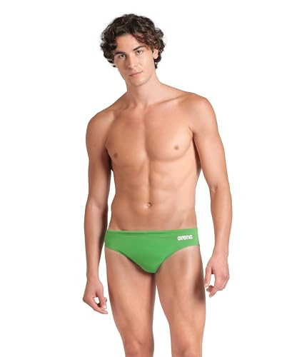 ARENA Men's Standard Performance Solid Swim Briefs, Team Green | Amazon (US)