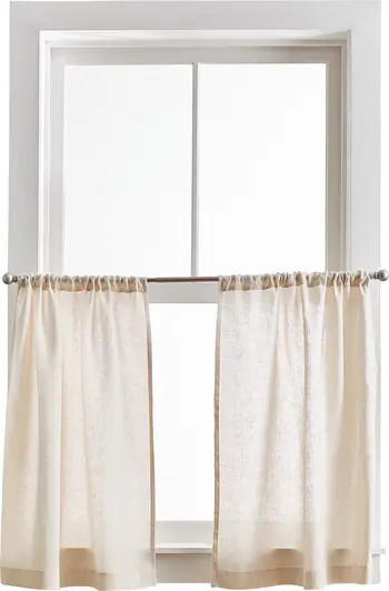Set of 2 Linen Half Window Panels | Nordstrom
