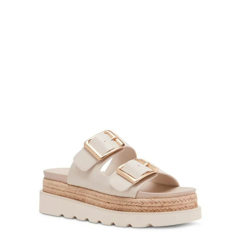 Madden Girl Women's Mythicall Two Strap Slide Platform Sandal | Walmart (US)