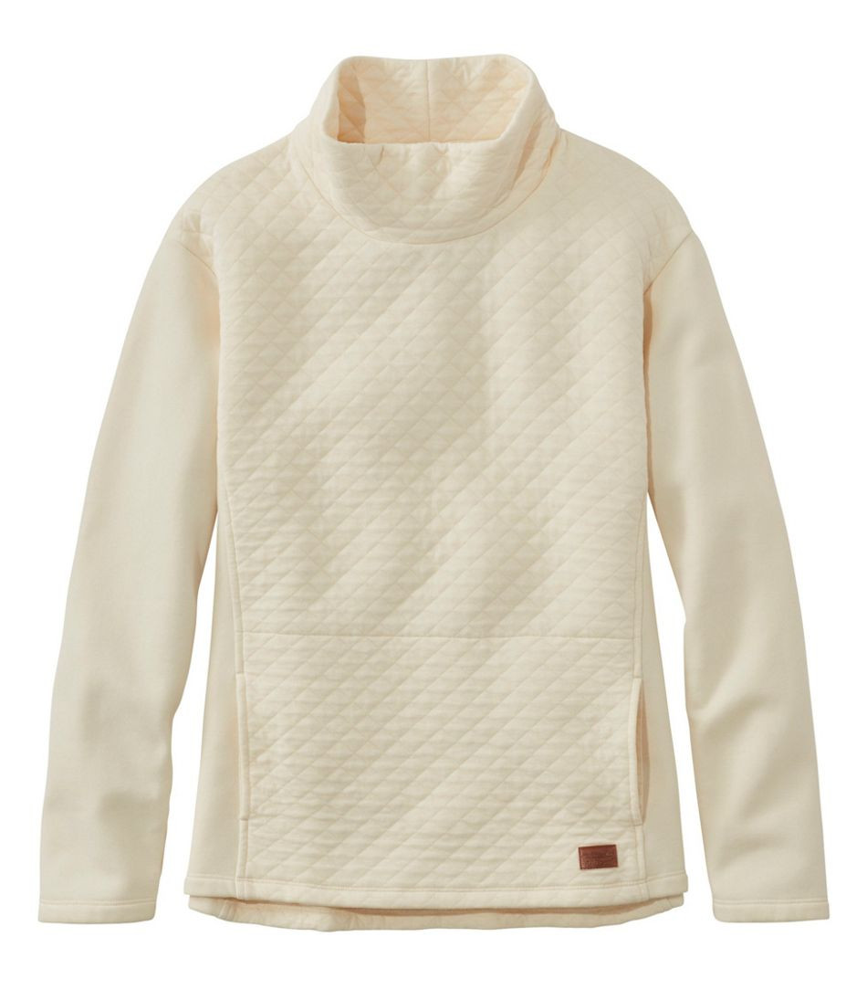 Women's Quilted Sweatshirt Pullover, Funnelneck | L.L. Bean
