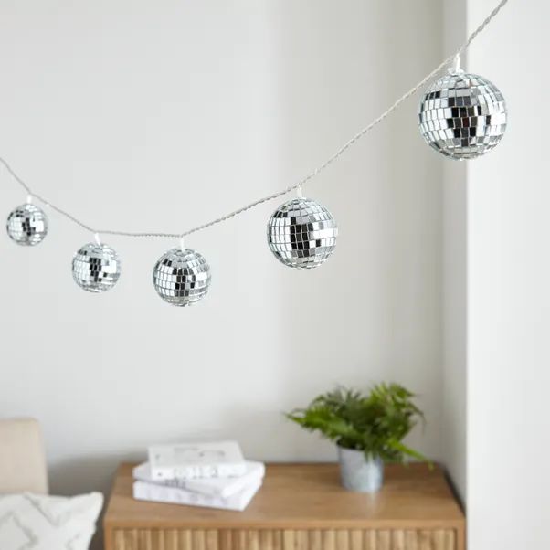 Disco Ball String Lights | Dunelm