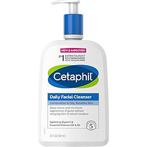 Face Wash by CETAPHIL, Daily Facial Cleanser for Sensitive, Combination to Oily Skin, NEW 20 oz, Gen | Amazon (US)