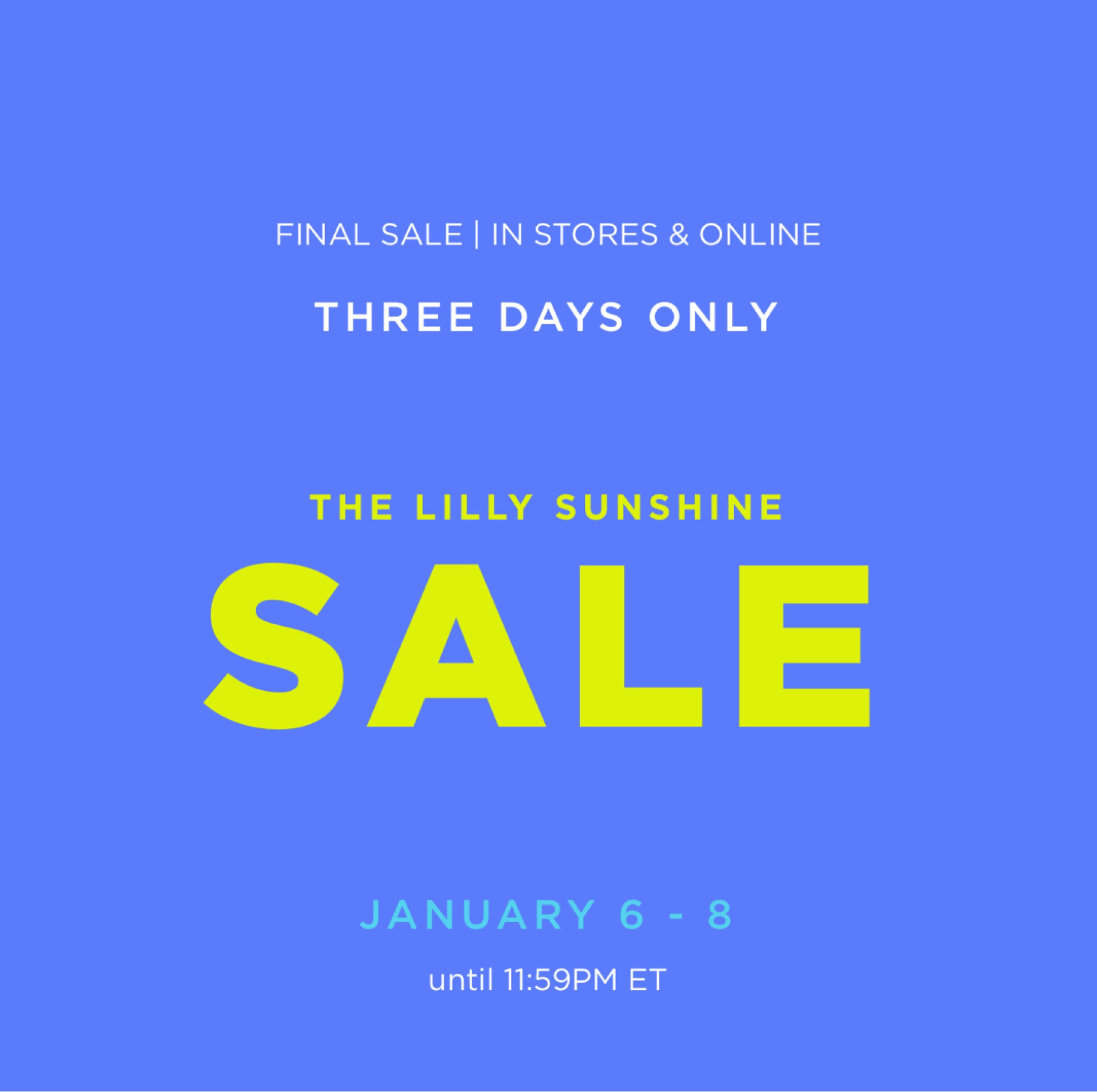 Here’s your reminder that Lilly’s Sunshine Sale Starts tomorrow! Use this link to get in the queue when it starts! I’m excited to see what’s on sale! 💗💚🎀

#LTKSaleAlert #LTKActive #LTKFamily