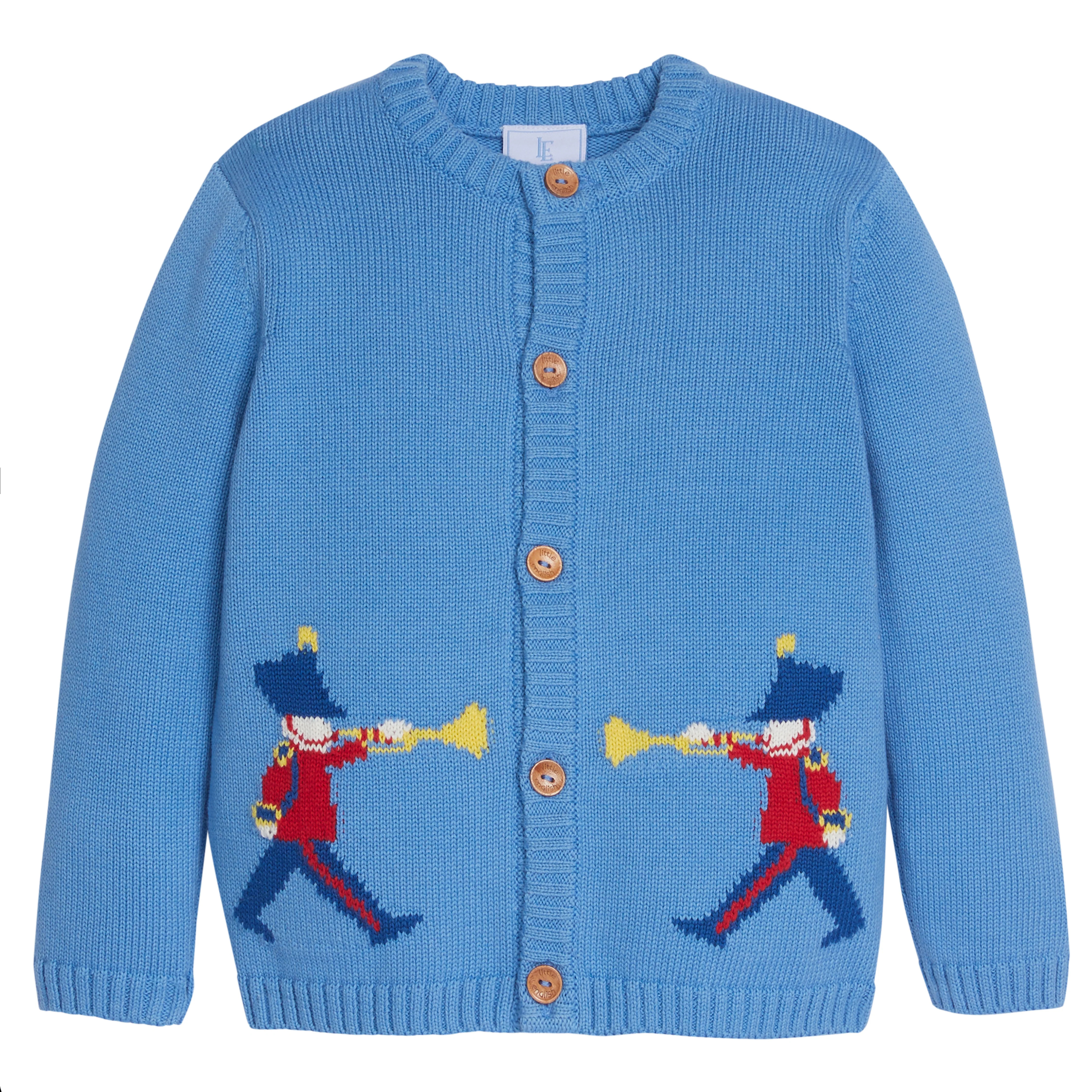 Toy Soldier Intarsia Cardigan - Little Boys Sweater | Little English